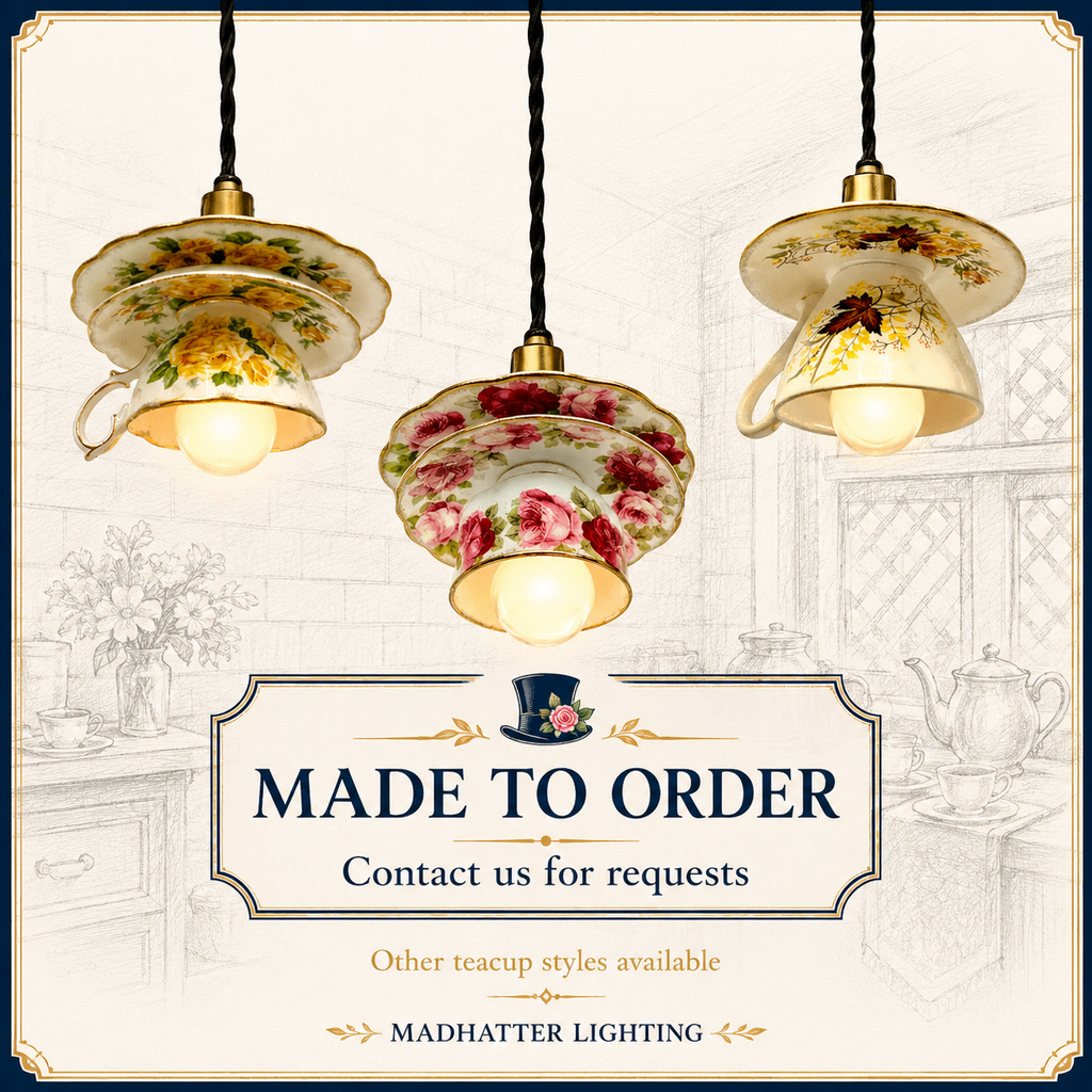 Made to Order Teacup Pendant Lights